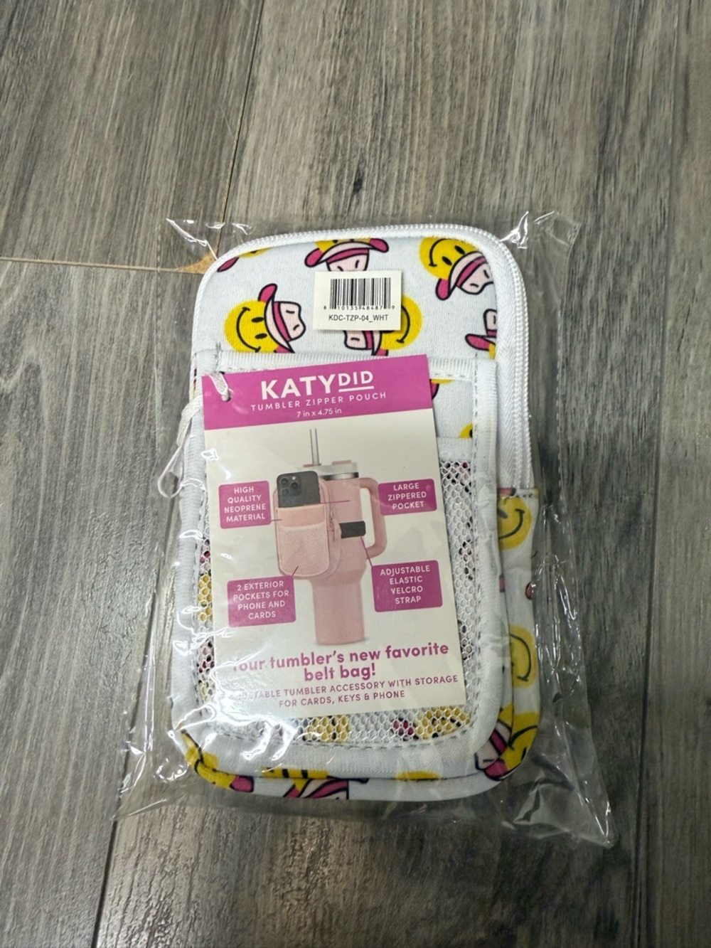 Katydid Smiley Cowgirl Tumbler Zipper Pouch